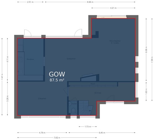 Floorplan - Kempenlaan 15, 5691 LS Son en Breugel